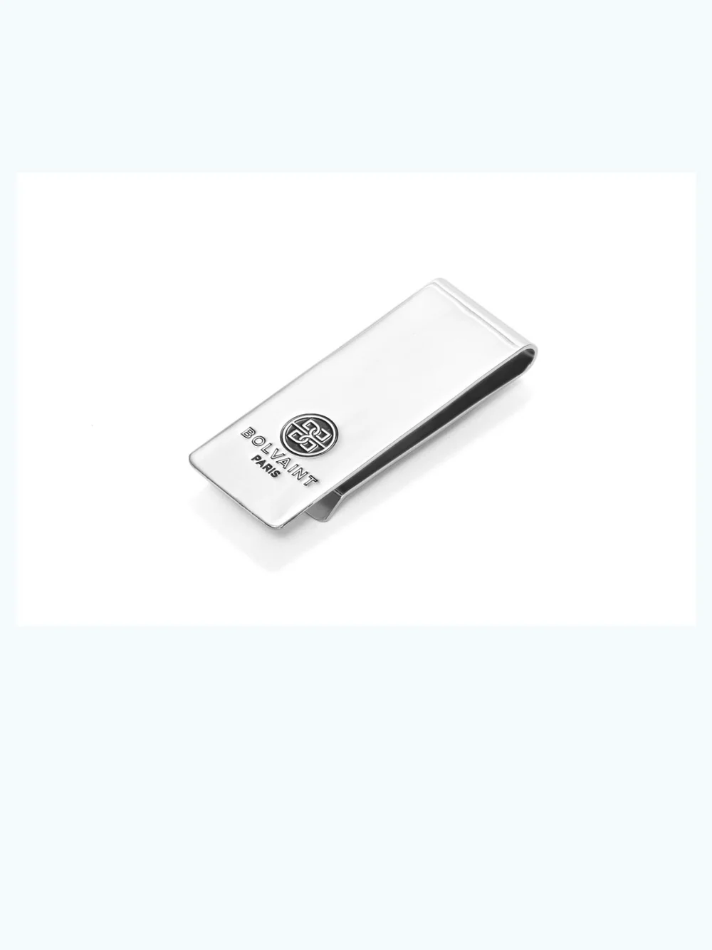 BOLVANAR Silver Money Clip and Card Holder Set